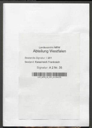 Etat der Commüne Gehlenbeck.