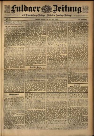 Ausgabe vom Freitag, den 29. Juli 1898.