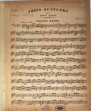 Trois quatuors pour deux violons, alto et violoncelle : oeuvre 12, 2