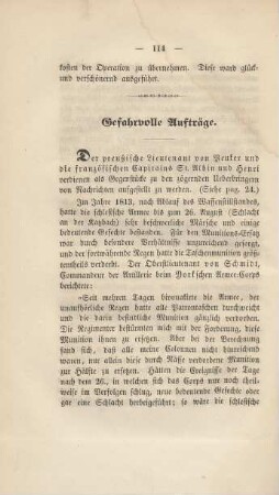 Gefahrvolle Aufträge