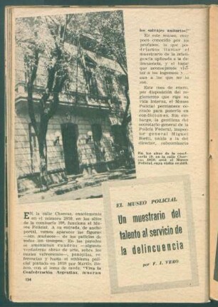 Un muestrario del talento al servicio de la delincuencia : El museo policial