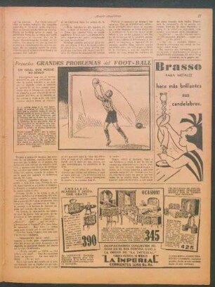 Pequeños grandes problemas del foot-ball [Dibujo] : Un goal que puede no serlo