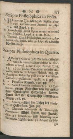 Scripta Philosophica in Folio