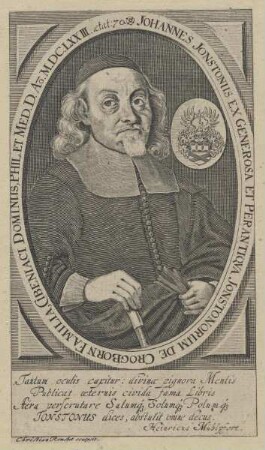 Bildnis des Johannes Jonstonus