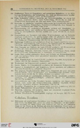 Gobelins, Textilien (Nr. 310-347)