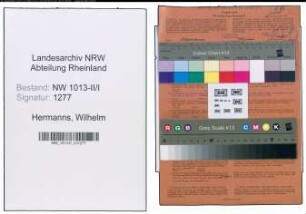 Entnazifizierung Wilhelm Hermanns , geb. 10.12.1896 (Maurer)