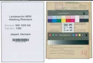 Entnazifizierung Hermann Jaspert , geb. 09.10.1895 (Architekt)
