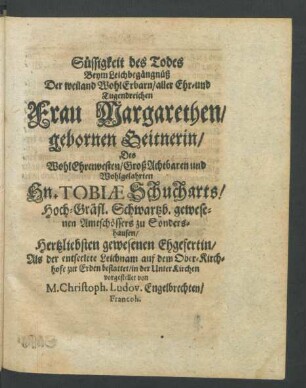 Süssigkeit des Todes