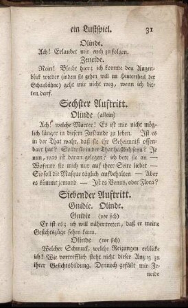 Sechster Auftritt. - Eilfter Auftritt.