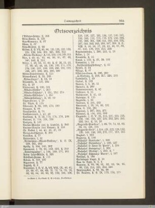 Ortsverzeichnis