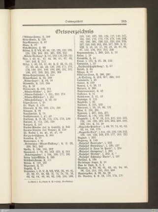 Ortsverzeichnis