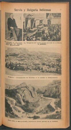 Servia y Bulgaria belicosas - [Ilusración]