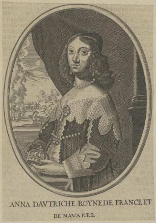 Bildnis von Anna Davtriche de France et de Navarre.