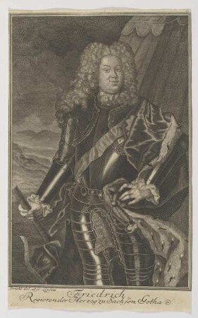 Bildnis des Friedrich Herzog zu Sachsen Gotha