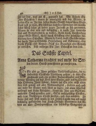 Das Sechste Capitel. - Das Zehende Capitel.