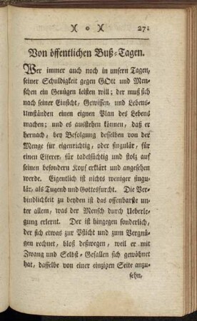 Von öffentlichen Buß-Tagen.