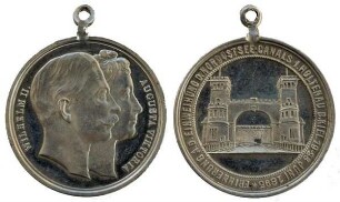 Kiel: Tragbare Medaille auf die Feier zur Eröffnung des Nord-Ostsee-Kanals, 18. - 22. Juni 1895