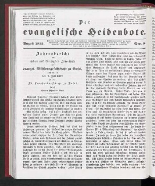 August 1852. Nro. 8