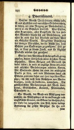 4. Divertissemens.