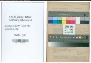 Entnazifizierung Karl Rutte , geb. 22.02.1899 (Kreisinspektor)