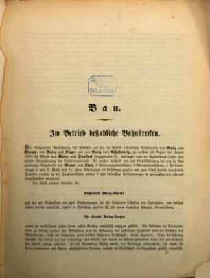Geschäfts-Bericht für die ... General-Versammlung der Actionäre über den Bau und Betrieb der Bahn im Jahre .... 10. 1863 (1864)