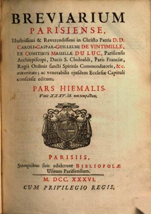 Breviarium Romanum Parisiense, 4