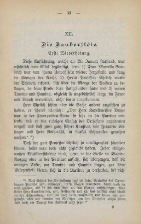 XII. Die Zauberflöte. Erste Wiederholung