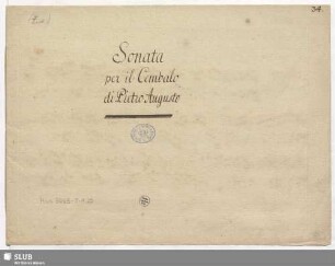 Sonatas - Mus.3065-T-1,20 : cemb