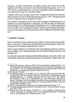 2. Rechtliche Vorgaben