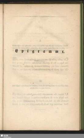 Epigramme