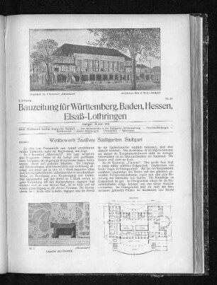 Wettbewerb Saalbau Stadtgarten Stuttgart