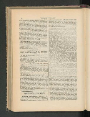 Etat Indépendant Du Congo.