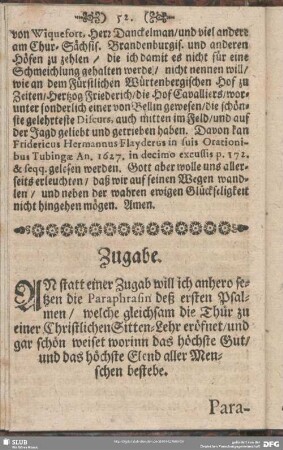 Zugabe