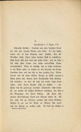 Briefe von Goethes Mutter an die Herzogin Anna Amalia : Mit 2 Bildnissen