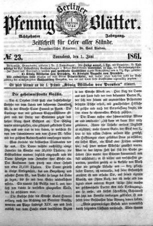 No. 23, Sonnabend, den 1. Juni