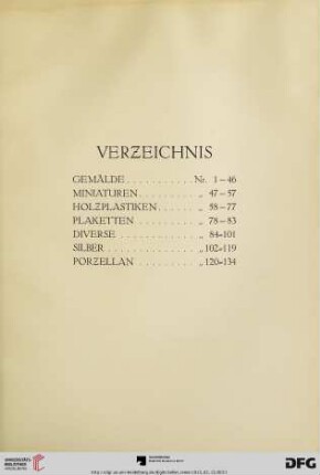 Verzeichnis