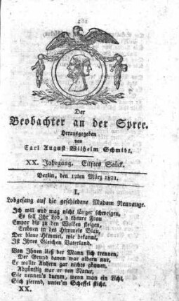 11. Stueck, 12. Maerz 1821