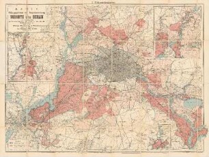 Karte des Geltungsgebietes der Baupolizeiordnung für die Vororte von Berlin vom 5. Dezember 1892 : unter Berücksichtigung der durch die Verordnung vom 31. Mai 1894 eingeführten Änderungen
