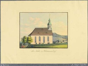Die Kirche in Niedercunnersdorf (Kottmar-Niedercunnersdorf) in der Oberlausitz