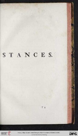 Stances
