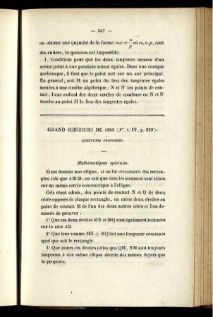 Grand concours de 1846.