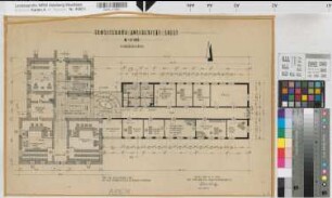 Soest, Amtsgericht und Gefängnis, Erweiterungsbau, 1. Obergeschoss, Grundriss