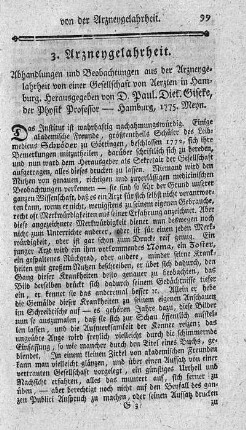 Abhandlungen und Beobachtungen aus der Arzneygelahrheit.