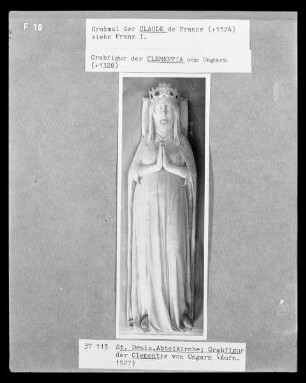 Grabfigur der Clementia von Ungarn