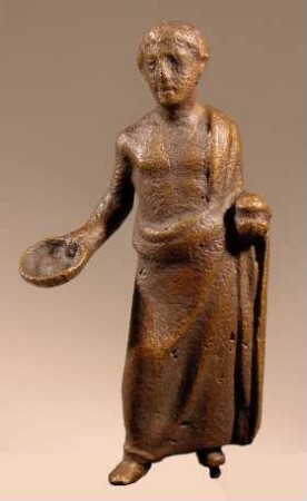 Griechische Statuette eines Opfernden