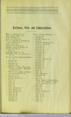 Personen-, Orts- und Sachverzeichnis