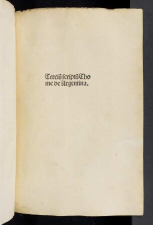 3: Scripta super quattuor libros Sententiarum