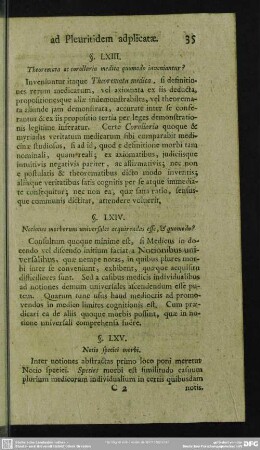 §. LXIII. Theoremata ac corollaria medica quomodo inveniantur?