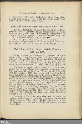 Paul Schneiders Diarium consulare 1532 bis 1545