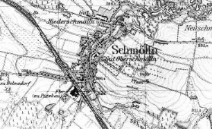 Schmölln-Putzkau-Schmölln. Meßtischblatt, 1: 25.000, Sekt. Bischofswerda, Nr. 4851 (RA Görlitz 30/38)